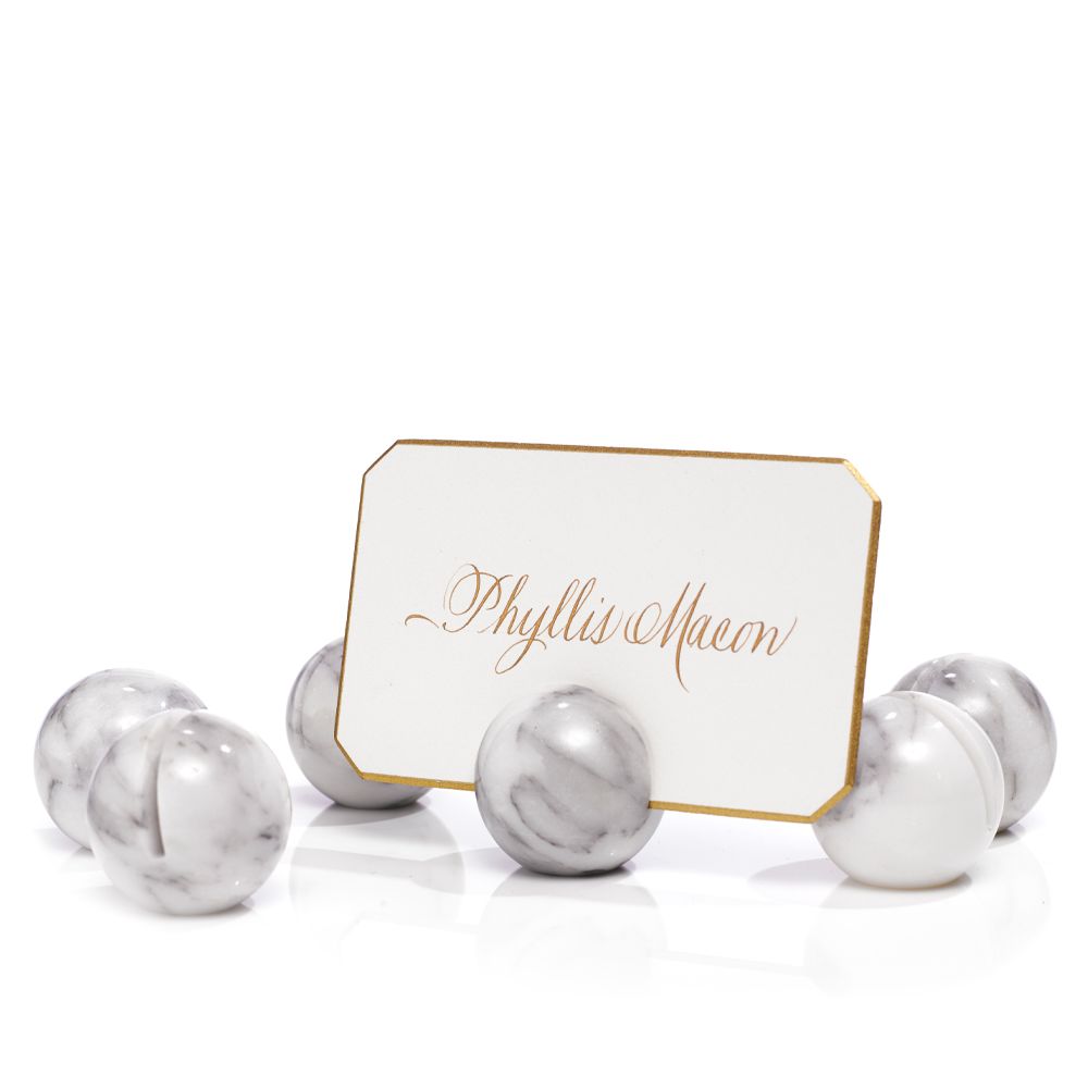 Marble Place Card Holders Bell'INVITO Stationers