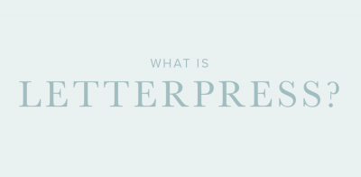 What is Letterpress?
